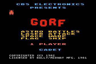 Gorf Title Screen