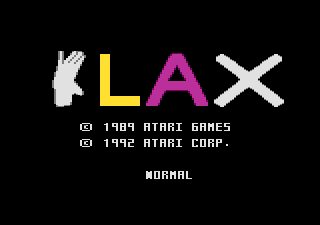 Klax Title Screen