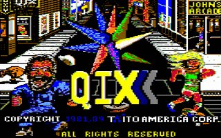 Qix Title Screen