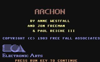 Archon Title Screen