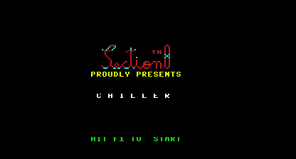 Chiller, Title Screen