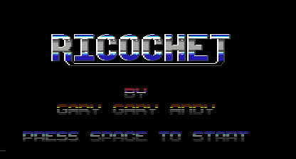 Ricochet Title Screen