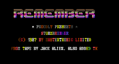 Stormbringer Title Screen