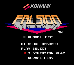 Falsion Title Screen