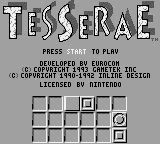 Tesserae Title Screen