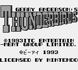 Thunderbirds Title Screen