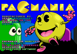 Pac-Mania Title Screen
