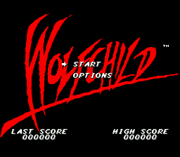 Wolfchild Title Screen