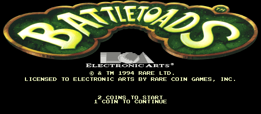Battletoads Title Screen
