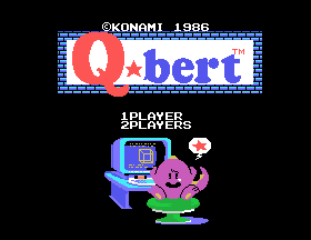 Q-bert Title Screen