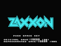 Zaxxon Title Screen