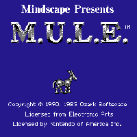 MULE Title Screen