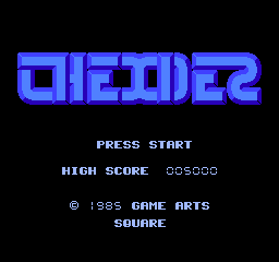 Thexder Title Screen