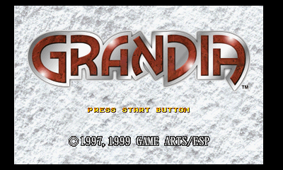 Grandia Title Screen