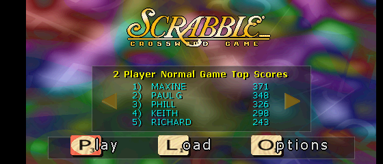 Scrabble Title Screen