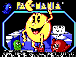 Pac-Mania Title Screen