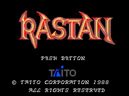 Rastan Title Screen
