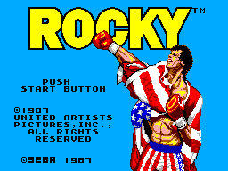 Rocky Title Screen