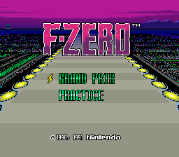 F-ZERO Title Screen