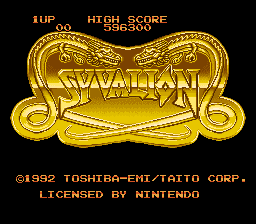 Syvalion Title Screen