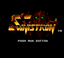 Sinistron Title Screen