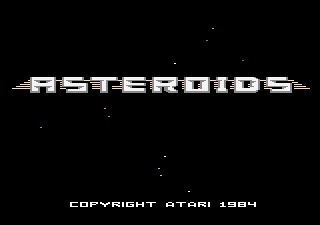 Asteroids Title Screen