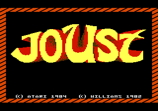 Joust Title Screen