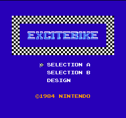 Excitebike Title Screen
