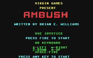 Ambush Title Screen