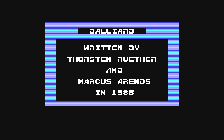 Balliard Title Screen
