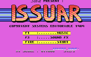 Issuar Title Screen