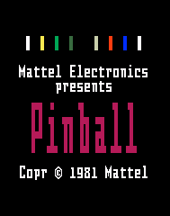 Pinball Title Screen