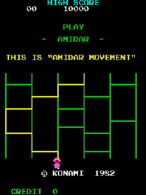 Amidar Title Screen