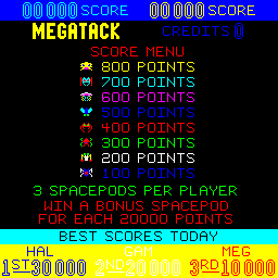 Megatack Title Screen
