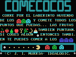 Comecocos Title Screen