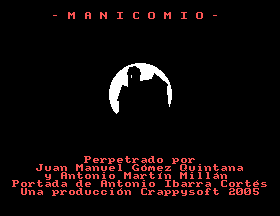 Manicomio Title Screen