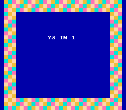 73-in-1 Title Screen