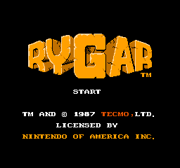 Rygar Title Screen