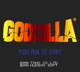 Godzilla Title Screen